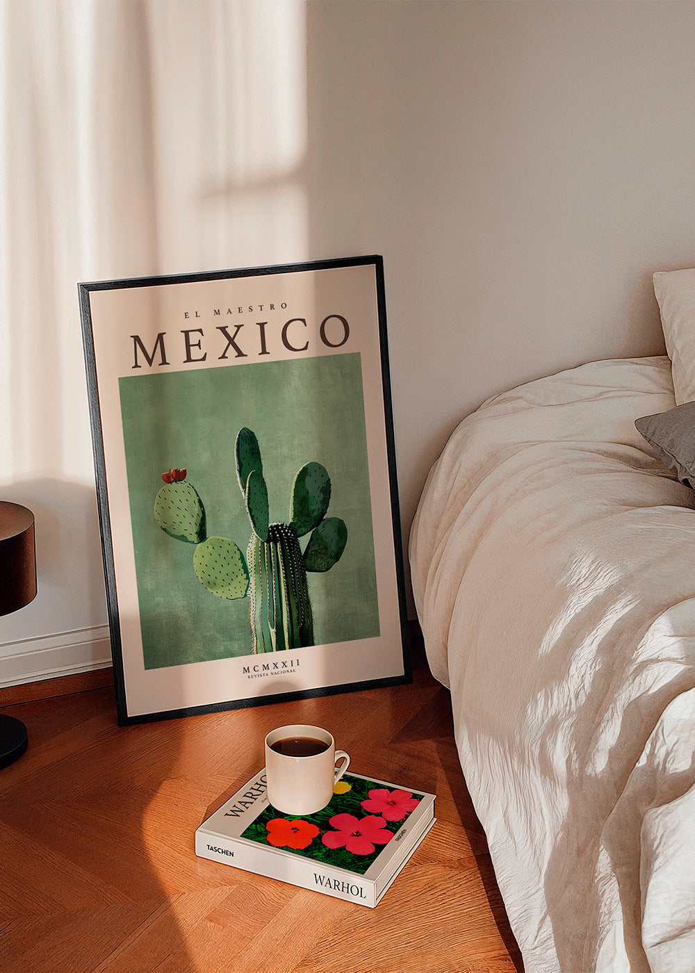 Botanische print Mexico met cactus