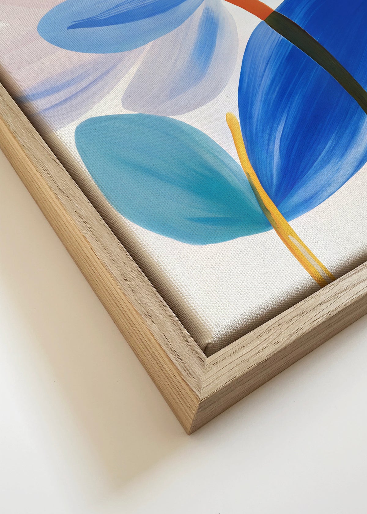 There are always flowers for those who want to see them - Framed canvas detail