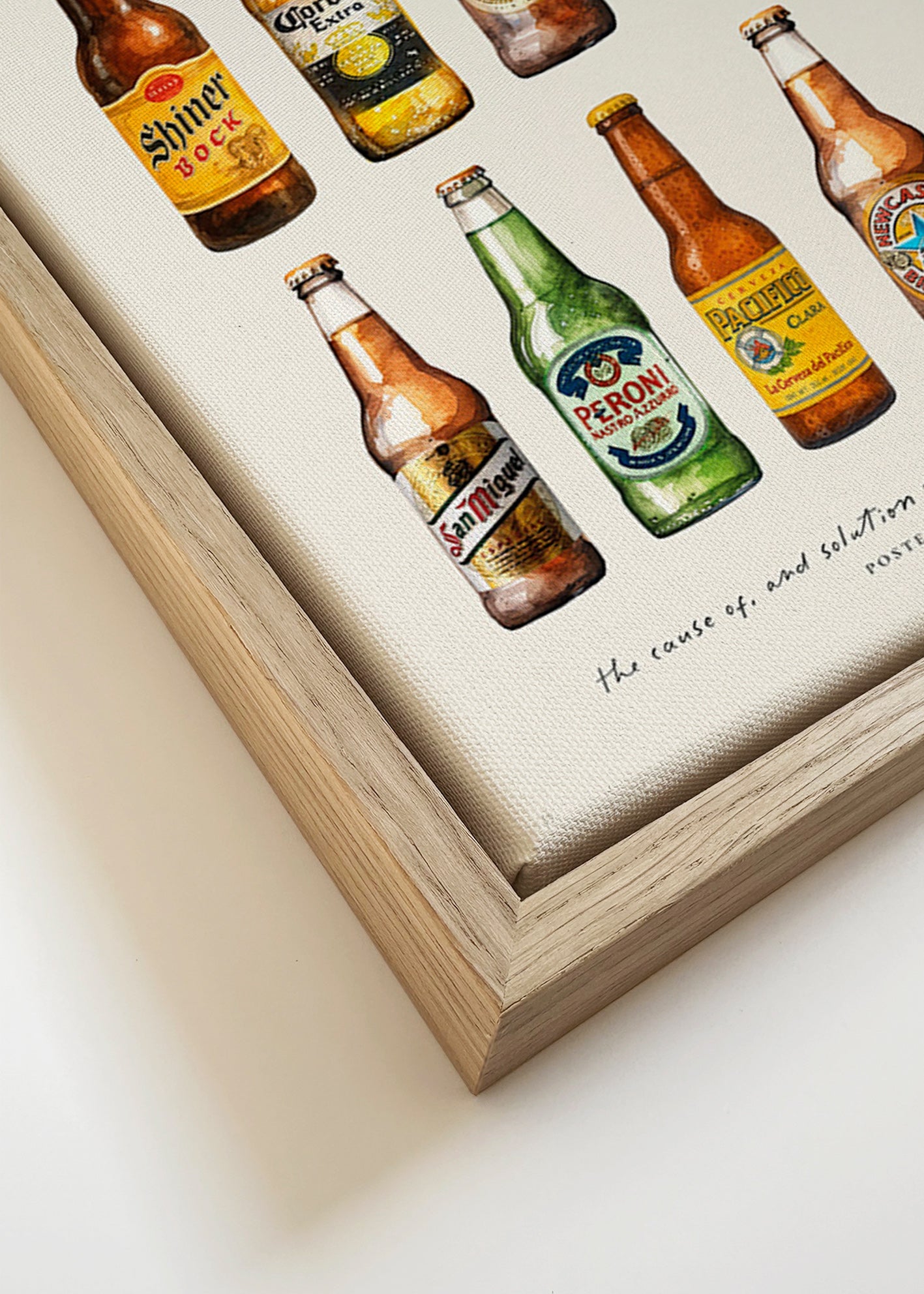 Keuken kunst — Klassieke bierflesjes raster
