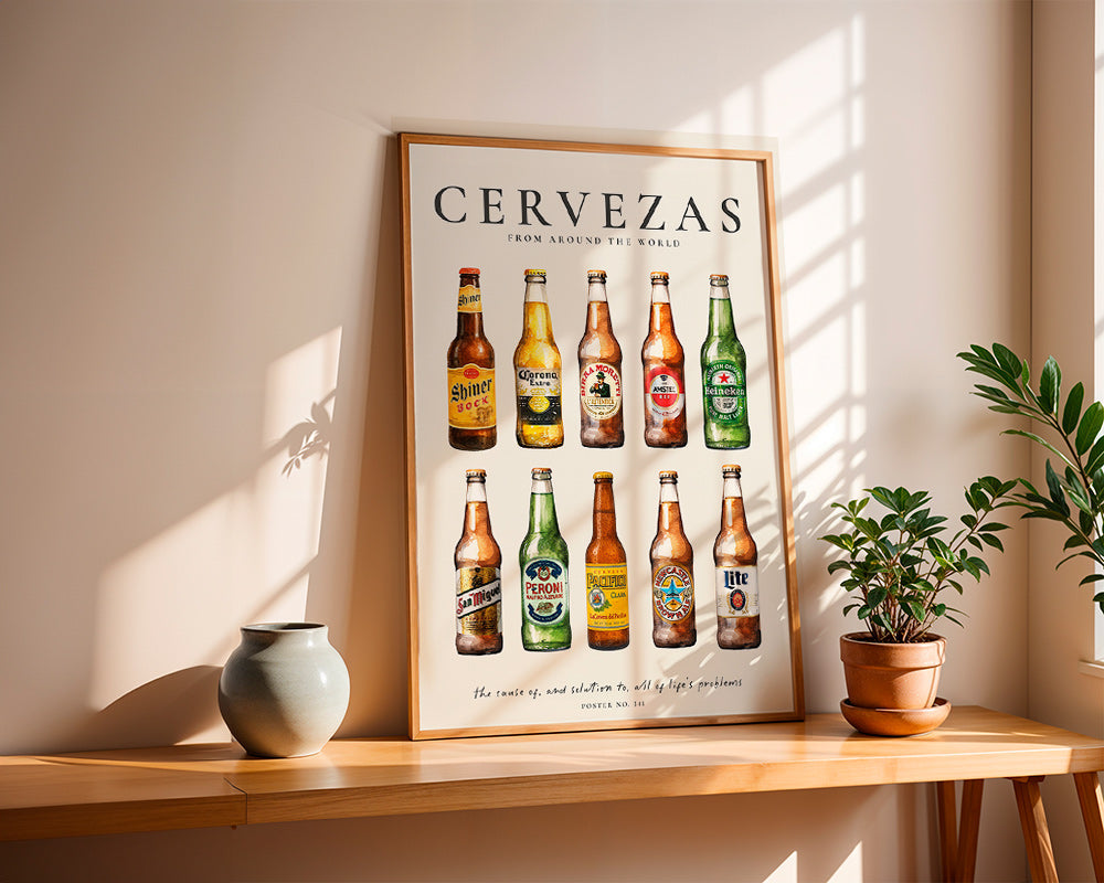 Keuken kunst — Klassieke bierflesjes raster