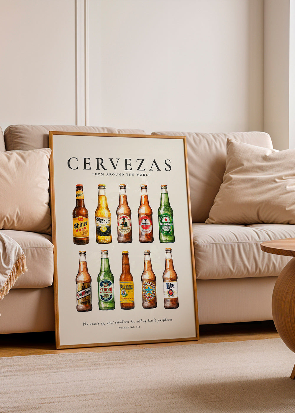 Keuken kunst — Klassieke bierflesjes raster