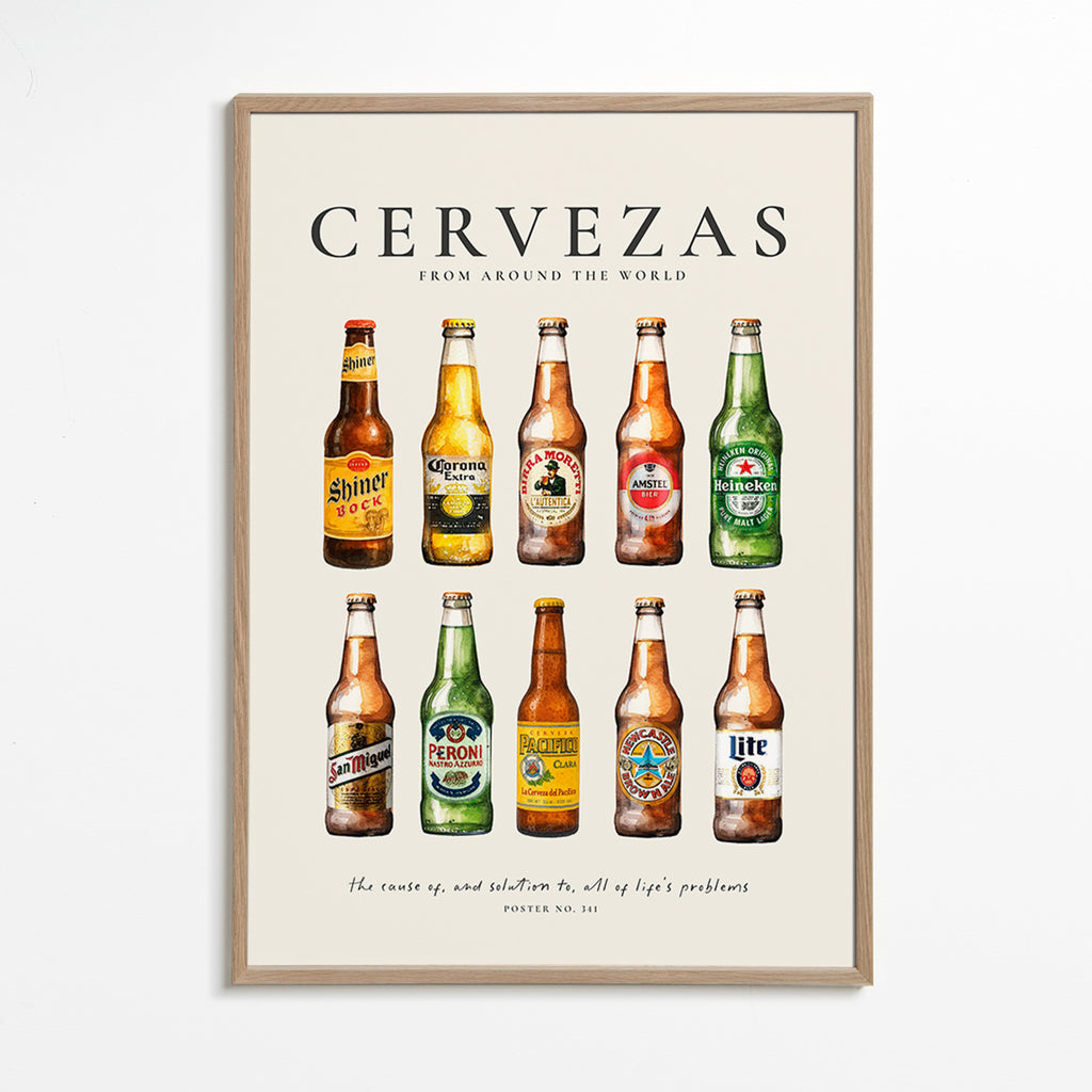 Keuken kunst — Klassieke bierflesjes raster