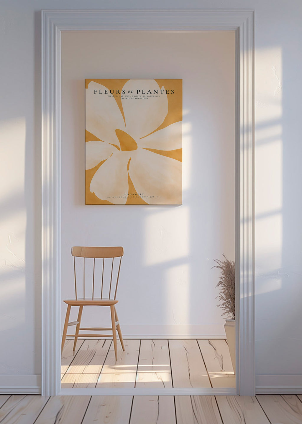 Botanische poster Magnolia groot formaat