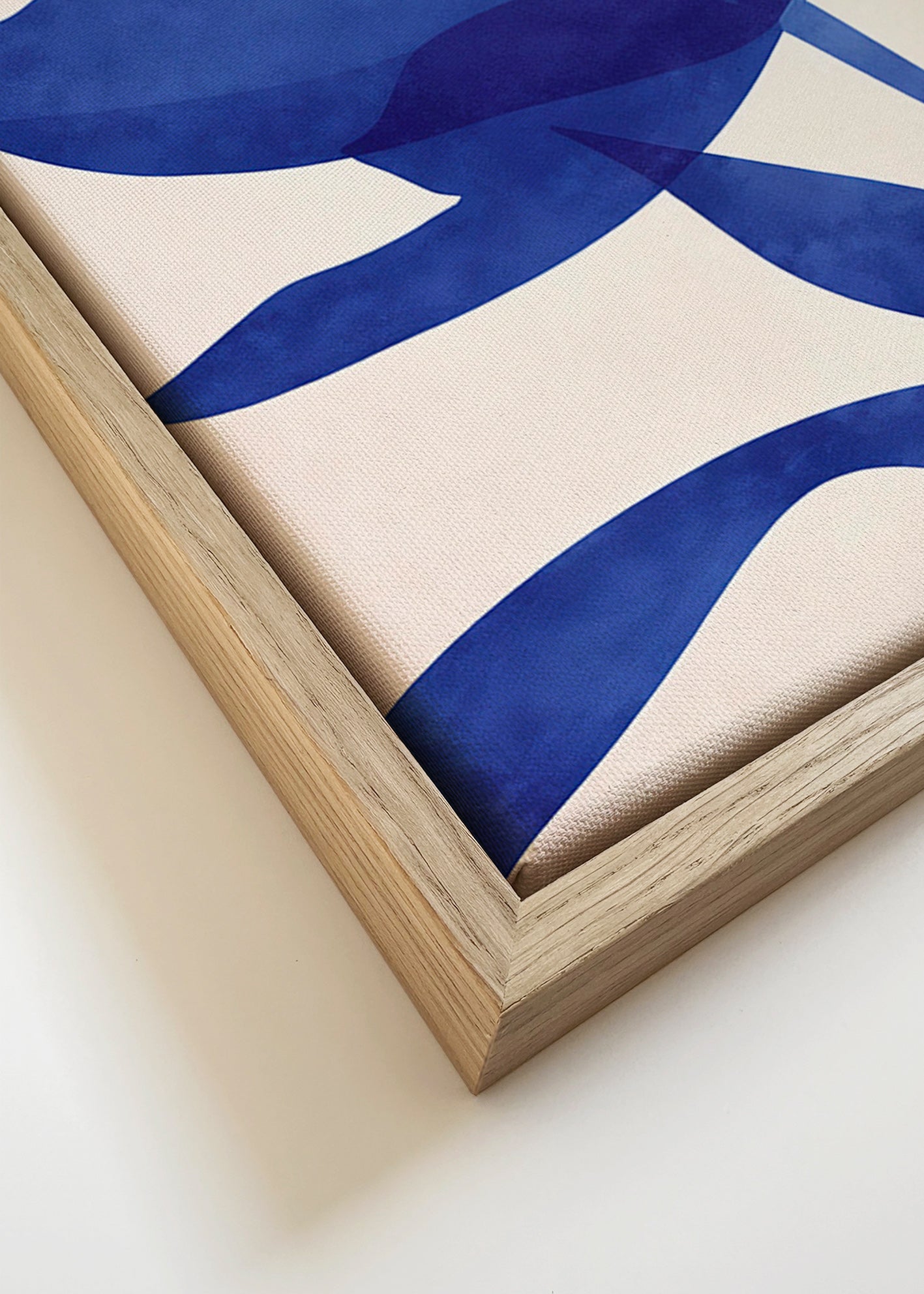 Botanische print gestileerde blauwe bloem