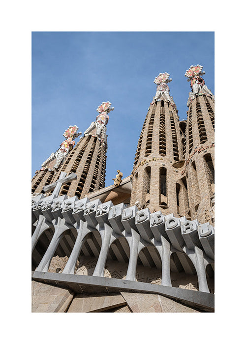Keuken kunst Sagrada Familie gevel verticaal