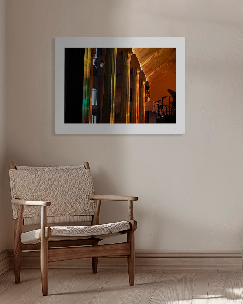 Interieurfotografie architectuur met gouden licht