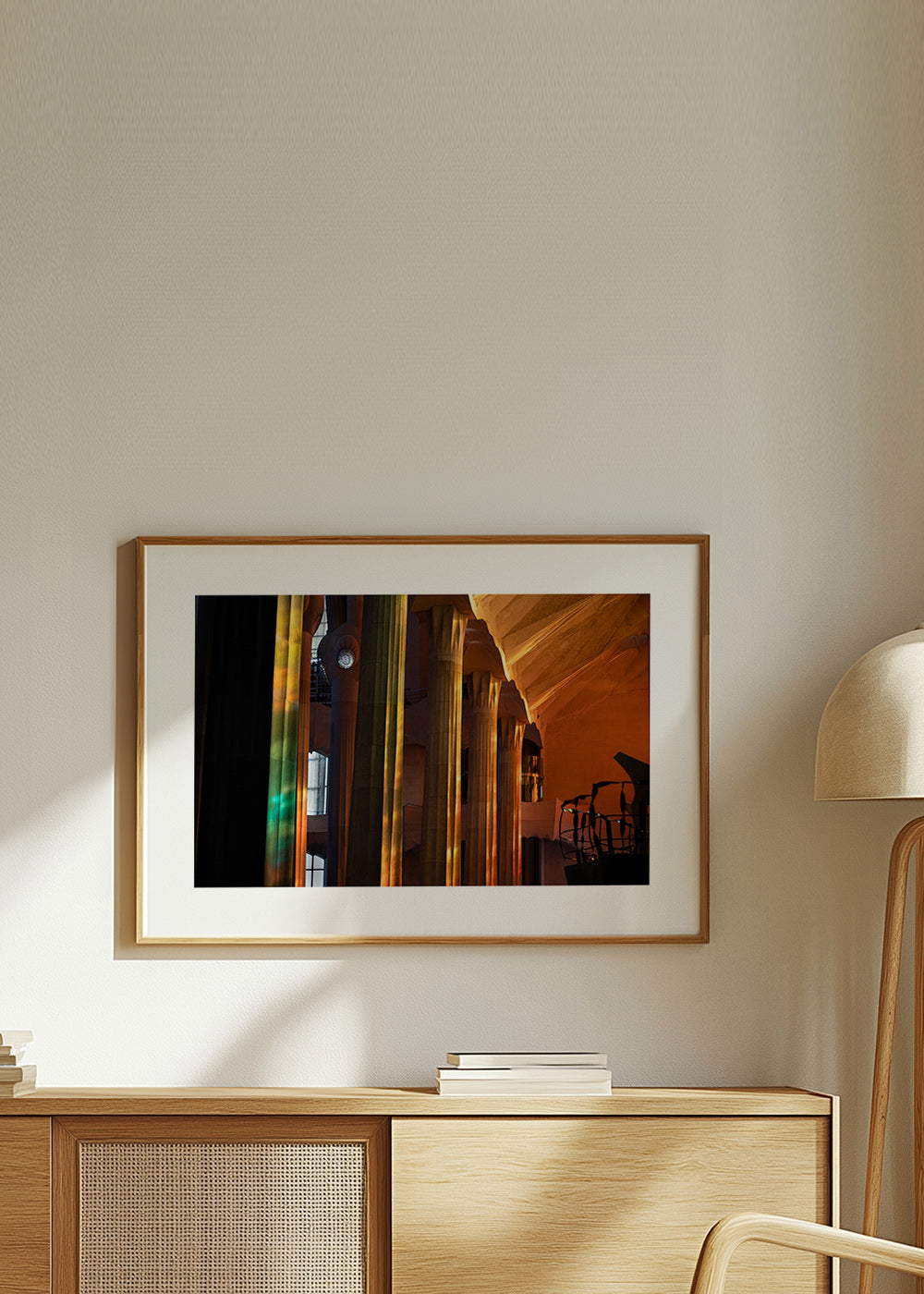 Interieurfotografie architectuur met gouden licht