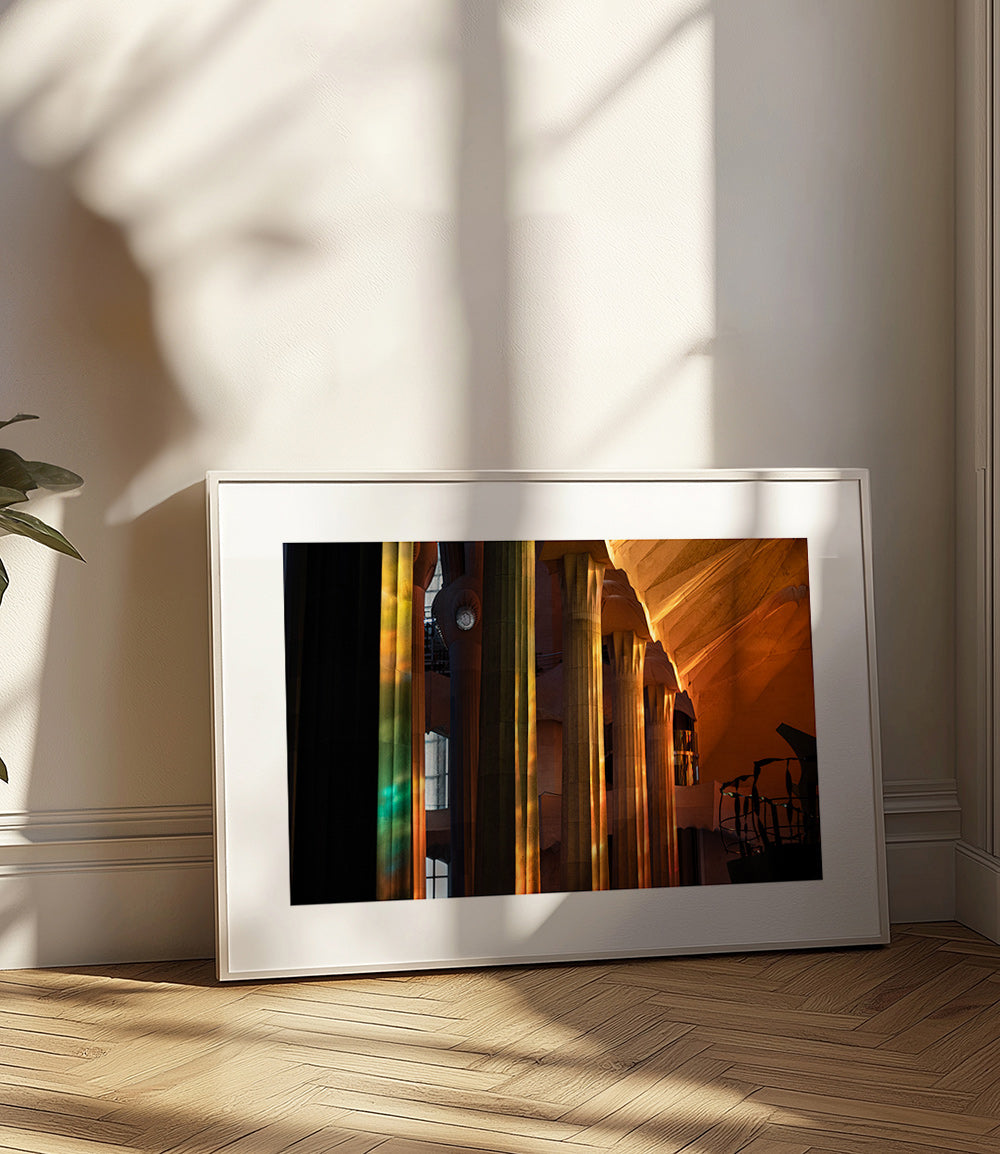 Interieurfotografie architectuur met gouden licht