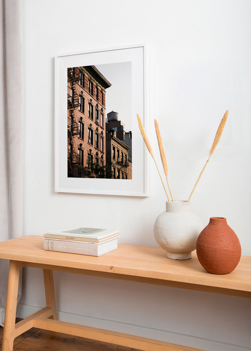 Stadsgevelfotografie met brandtrap