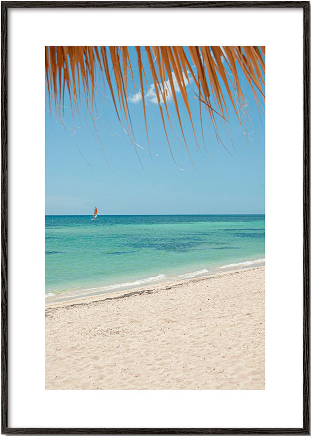 Landschap afbeelding: tropisch strand met palm
