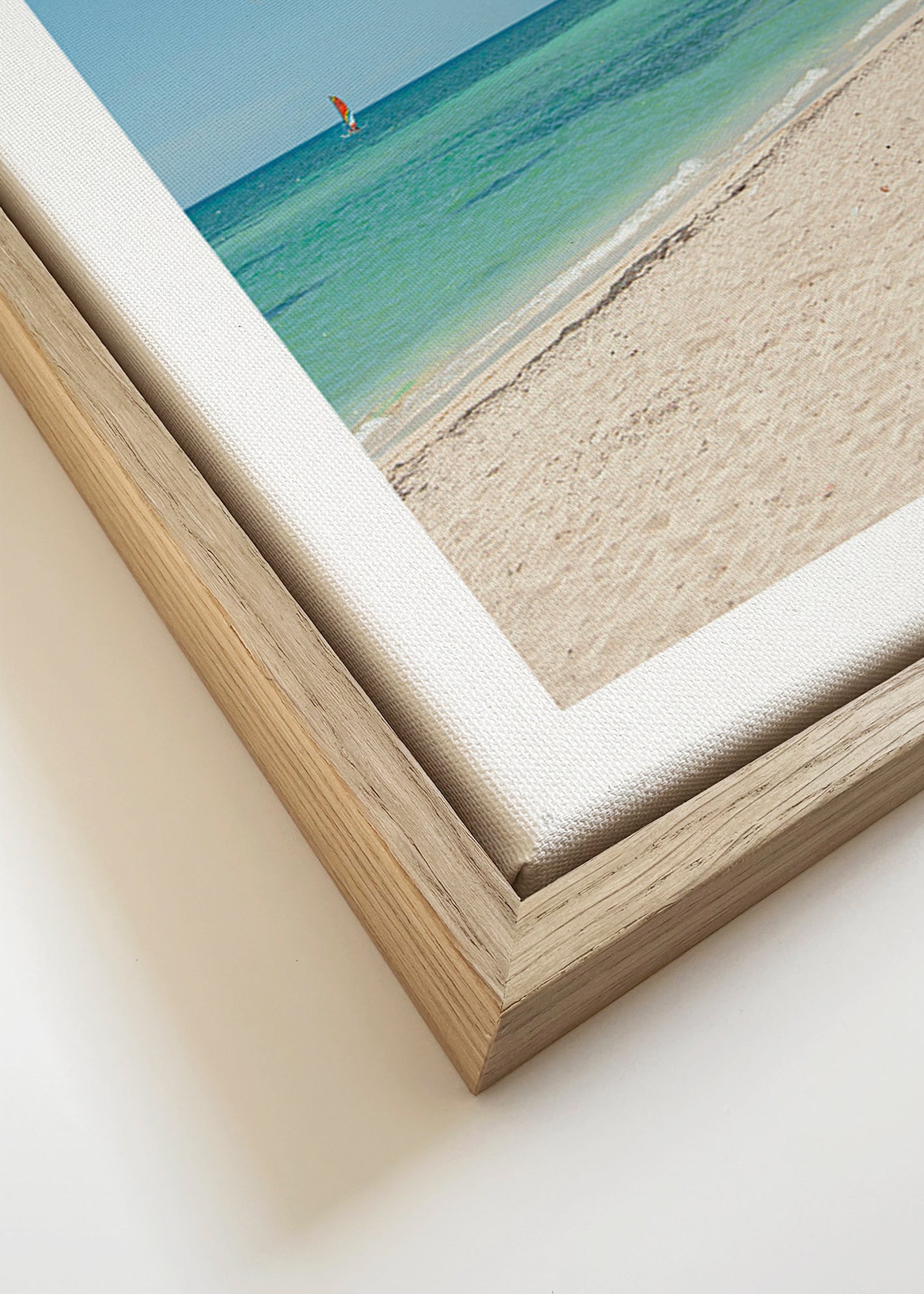 Landschap afbeelding: tropisch strand met palm
