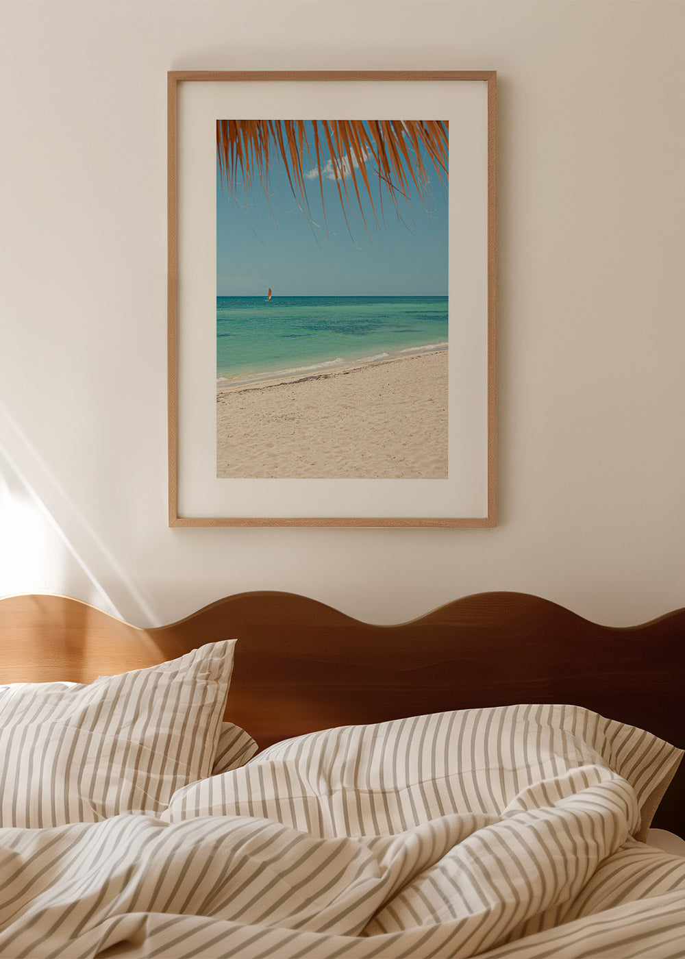 Landschap afbeelding: tropisch strand met palm