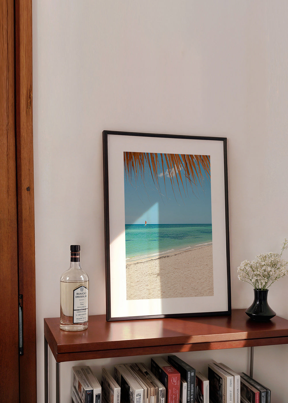 Landschap afbeelding: tropisch strand met palm