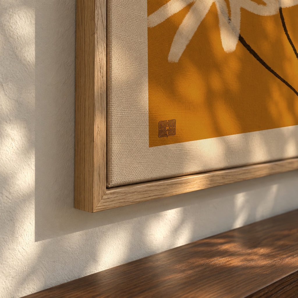Wild Meadow Song III - Framed canvas detail