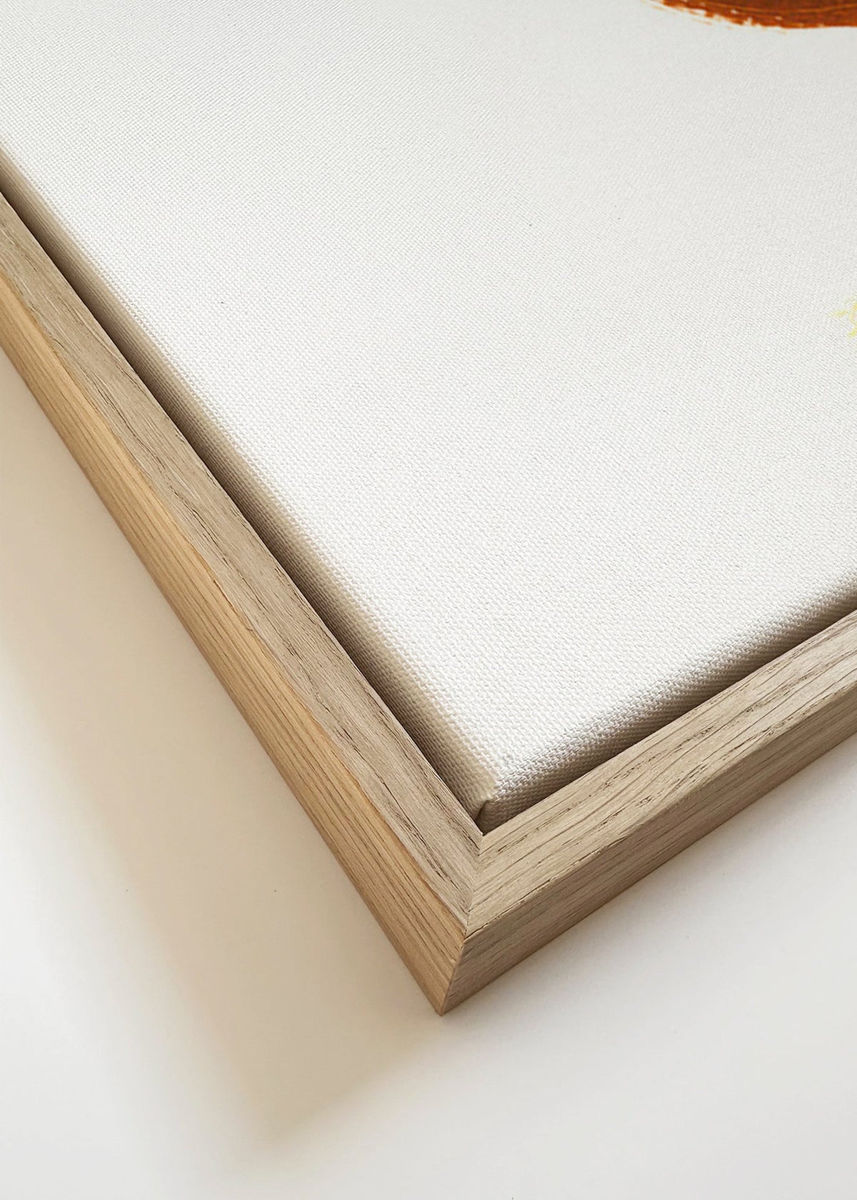 Artwork vink met klein cowboyhoedje – Canvas detail
