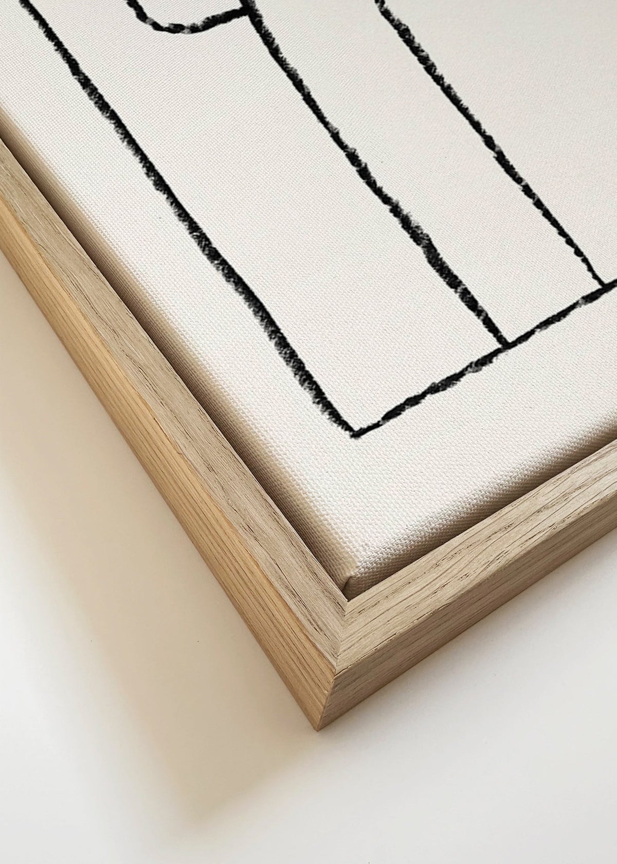 Slangillustratie met hoed – Canvas detail
