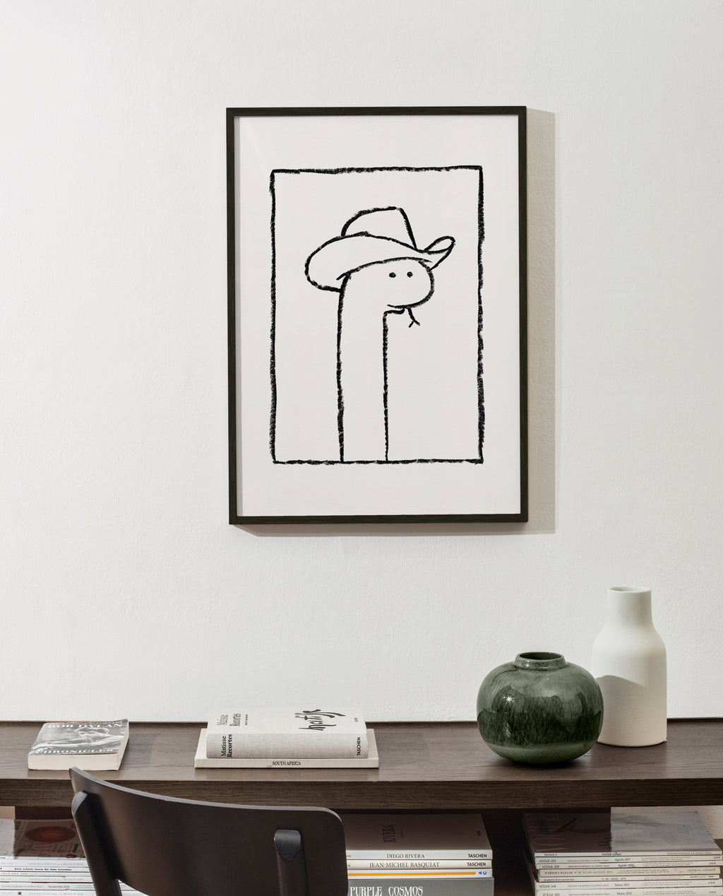 Slangillustratie met hoed – Product2