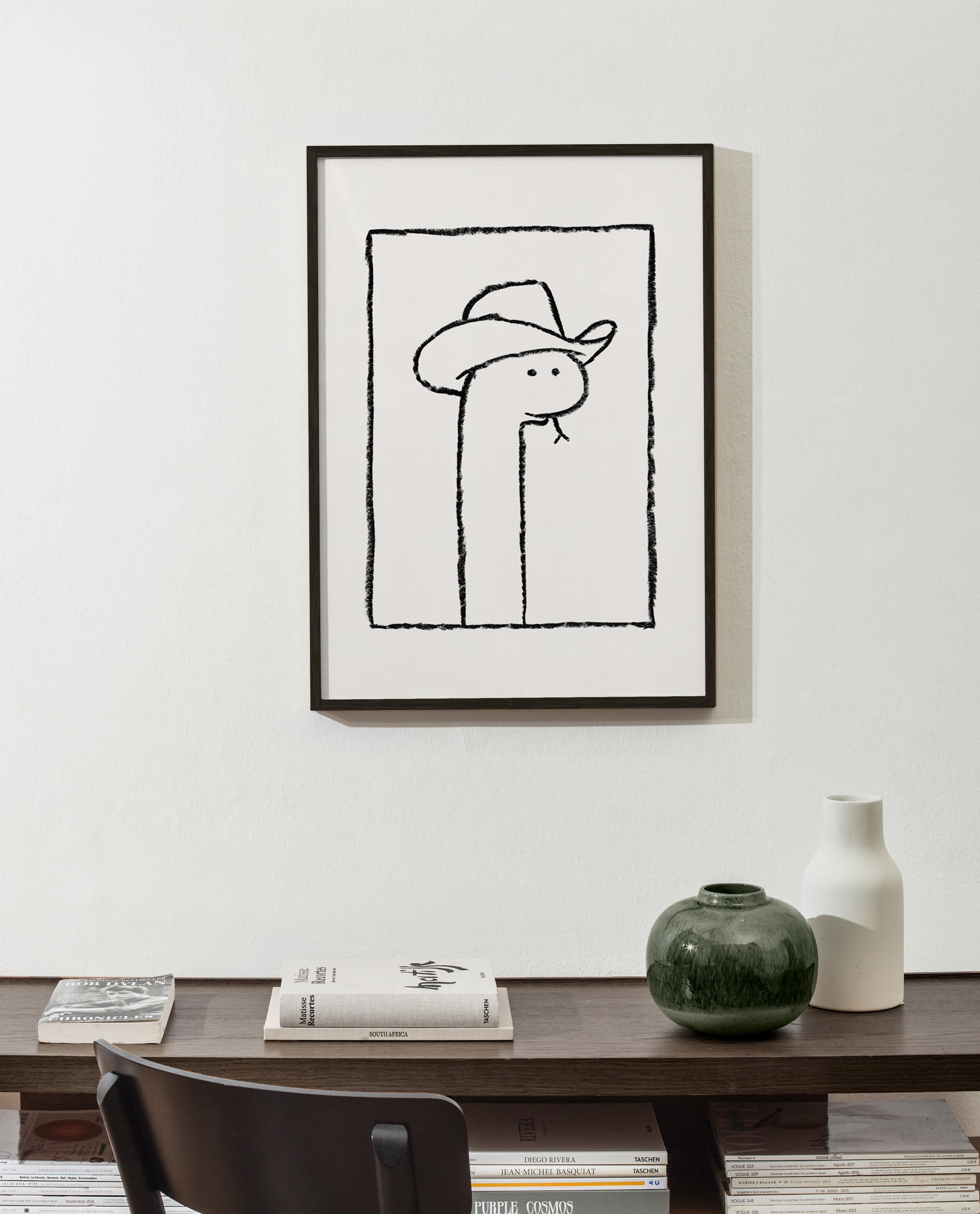 Slangillustratie met hoed – Product2