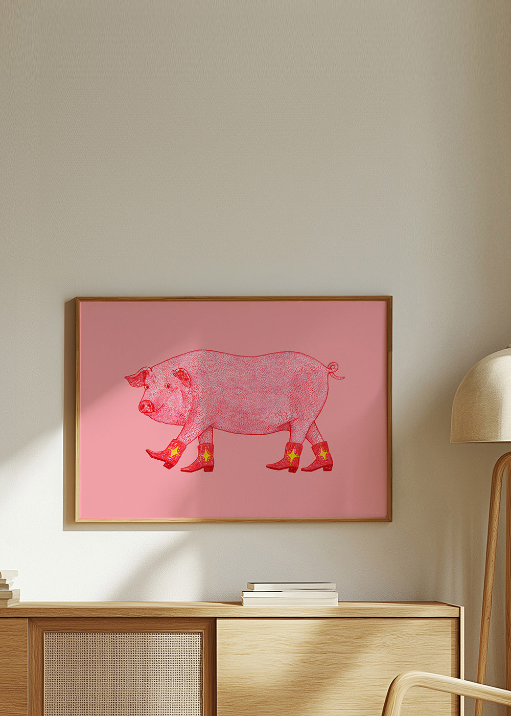 Varken Cowgirl Illustratie – Product1