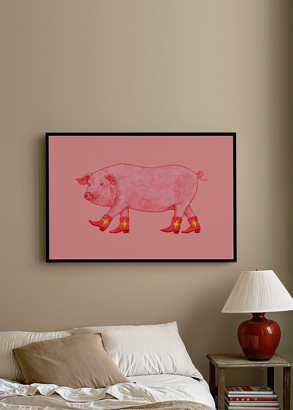 Varken Cowgirl Illustratie – Product3