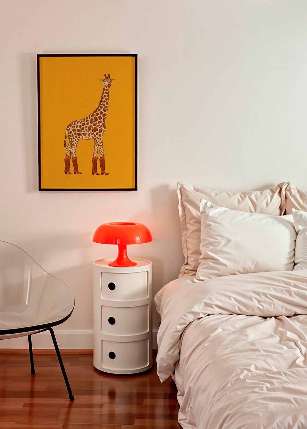 Giraf cowgirl illustratie – Product2