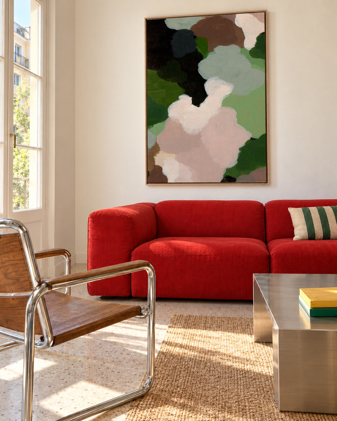 Abstract 60 - Framed canvas in an interior