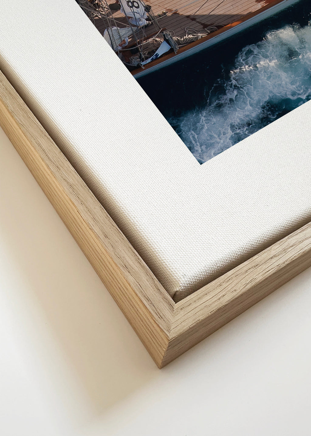 Above Moonbeam - Framed canvas detail