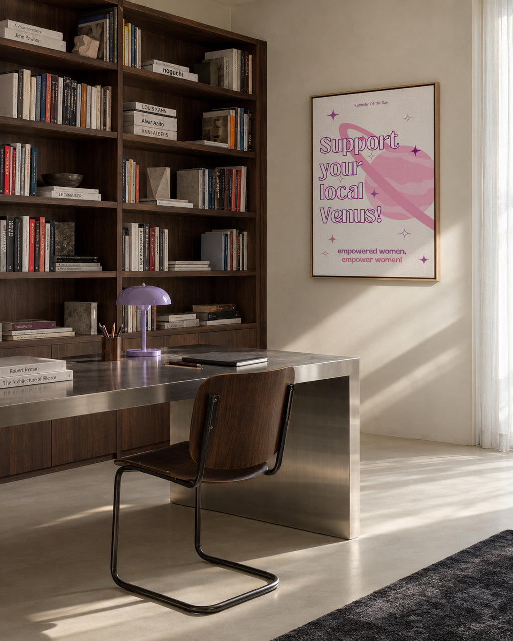 Promoting Female Empowerment - Framed canvas in an interior