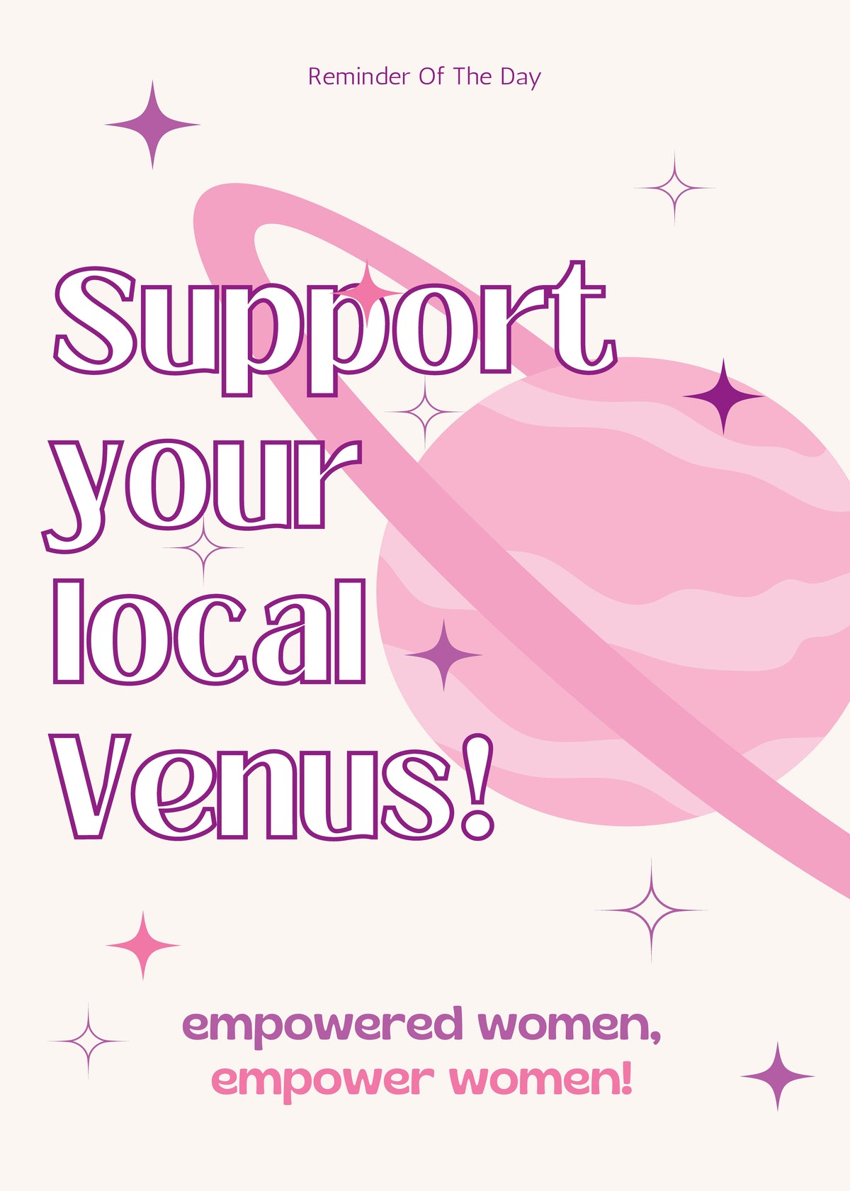 Promoting Female Empowerment - Unframed art print