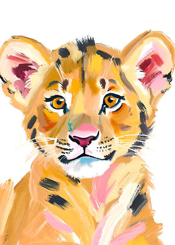 Artwork tijgerwelp illustratie