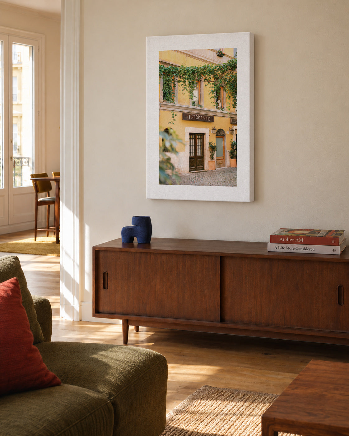 Ristorante Trastevere Rome - Unframed canvas in an interior