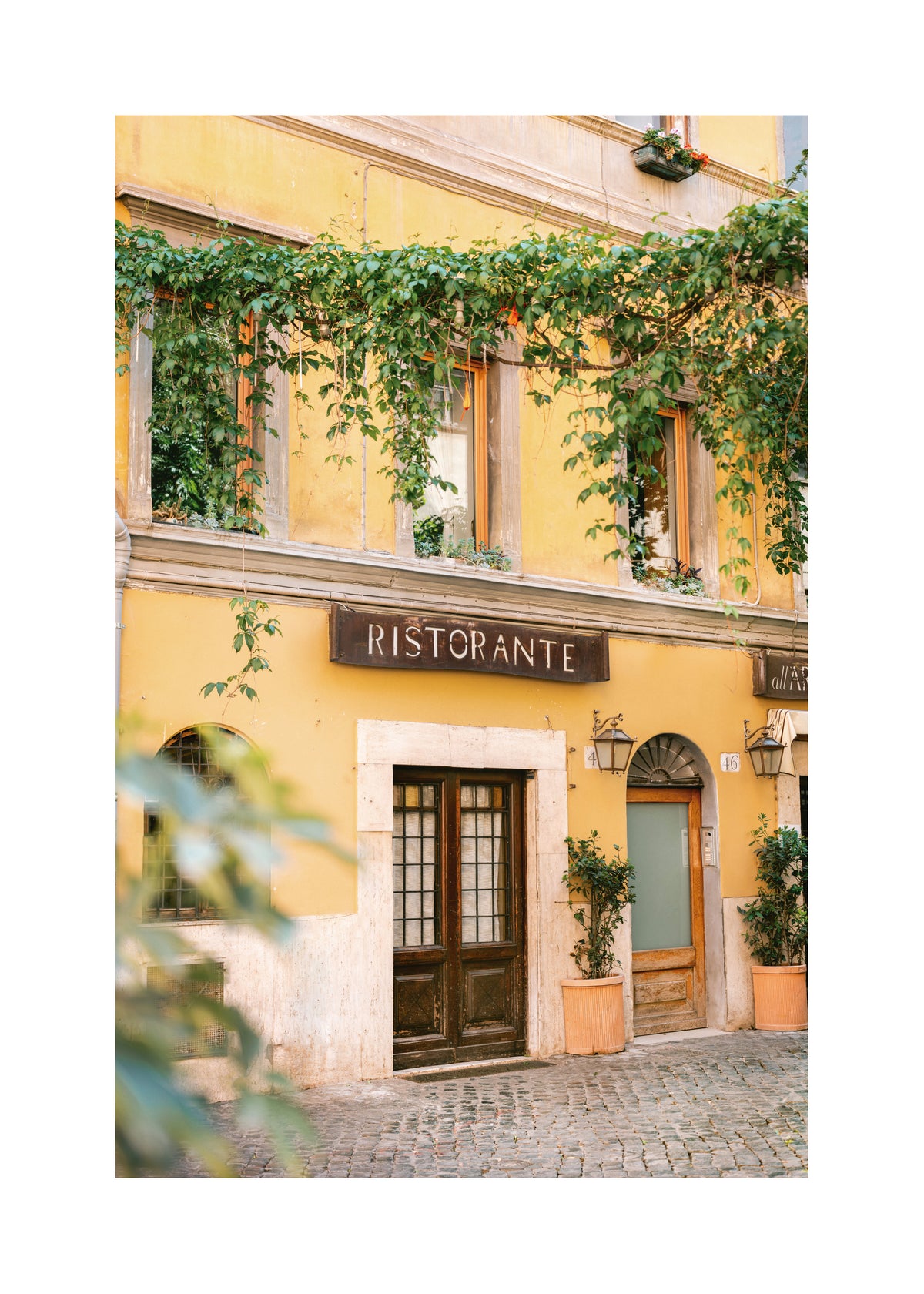Ristorante Trastevere Rome - Unframed art print