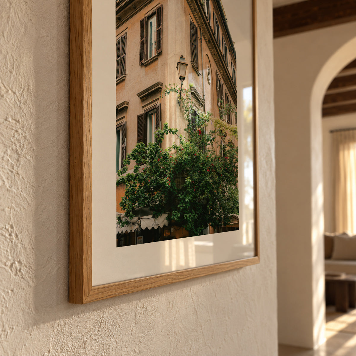 Botanical Trastevere Rome || - Framed poster detail