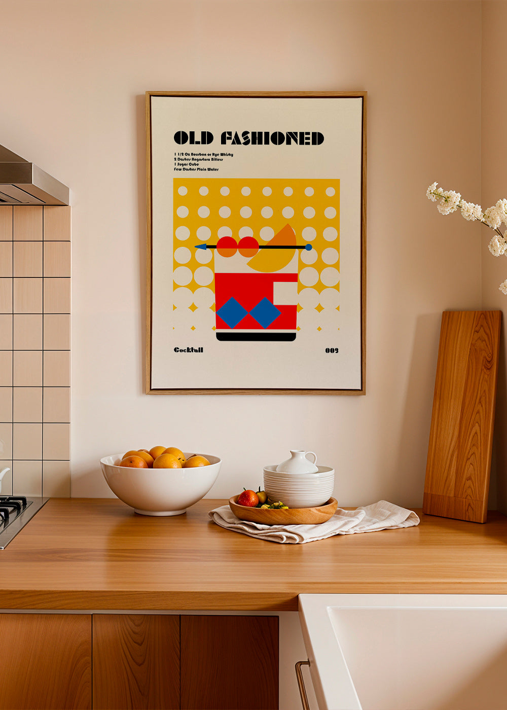 Cuadro de cocina Old Fashioned estilo Bauhaus – Canvas2