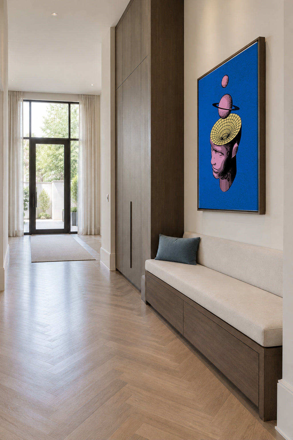 Inner Space Final - Framed canvas in an interior