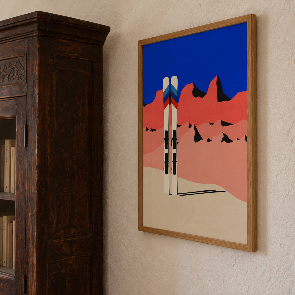 Ski Alpin - Framed poster detail