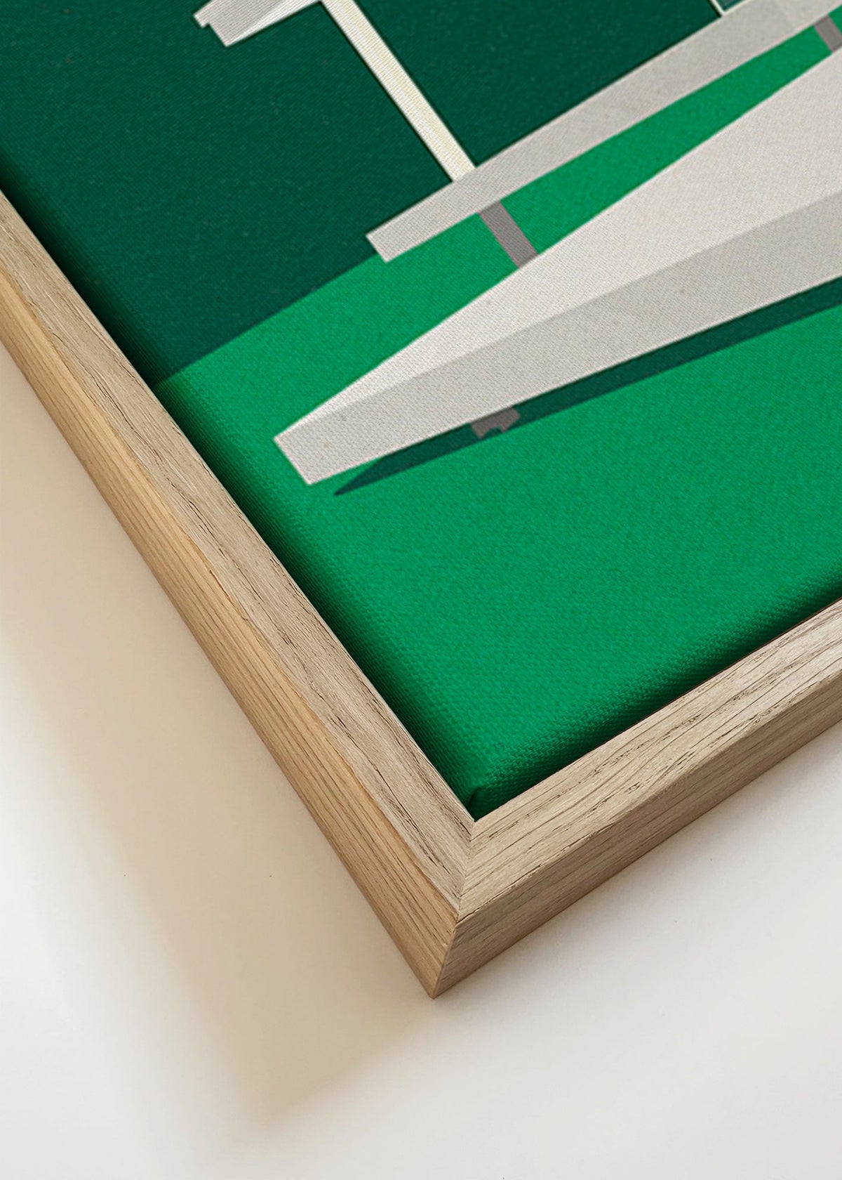 Architecturale illustratie van modern minimalistisch huis – Canvas detail