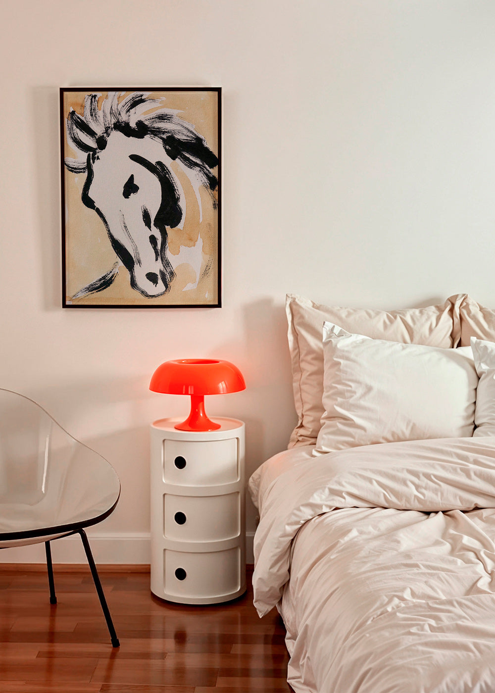 Paard in inkt, gestuele kunst – Product2