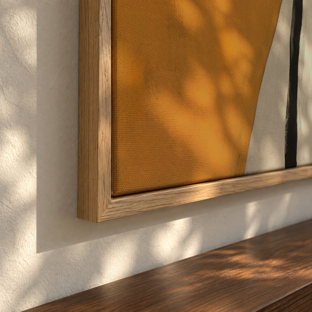 Portrait of a Man - Framed canvas detail