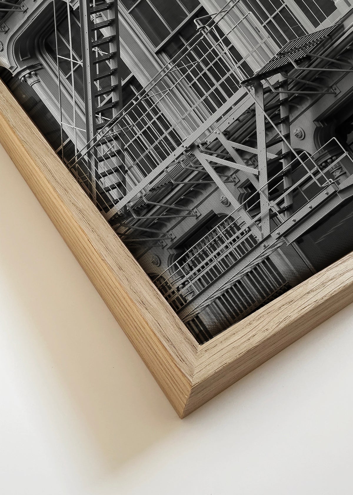 Urban Geometry - Framed canvas detail