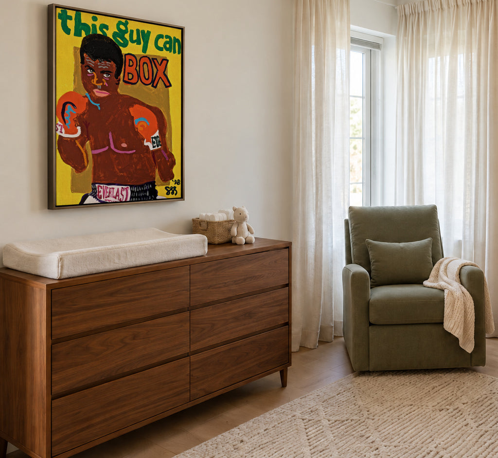 Ali - Framed canvas in an interior