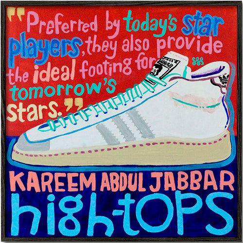 Keuken kunst High Tops sneaker poster – Black Frame