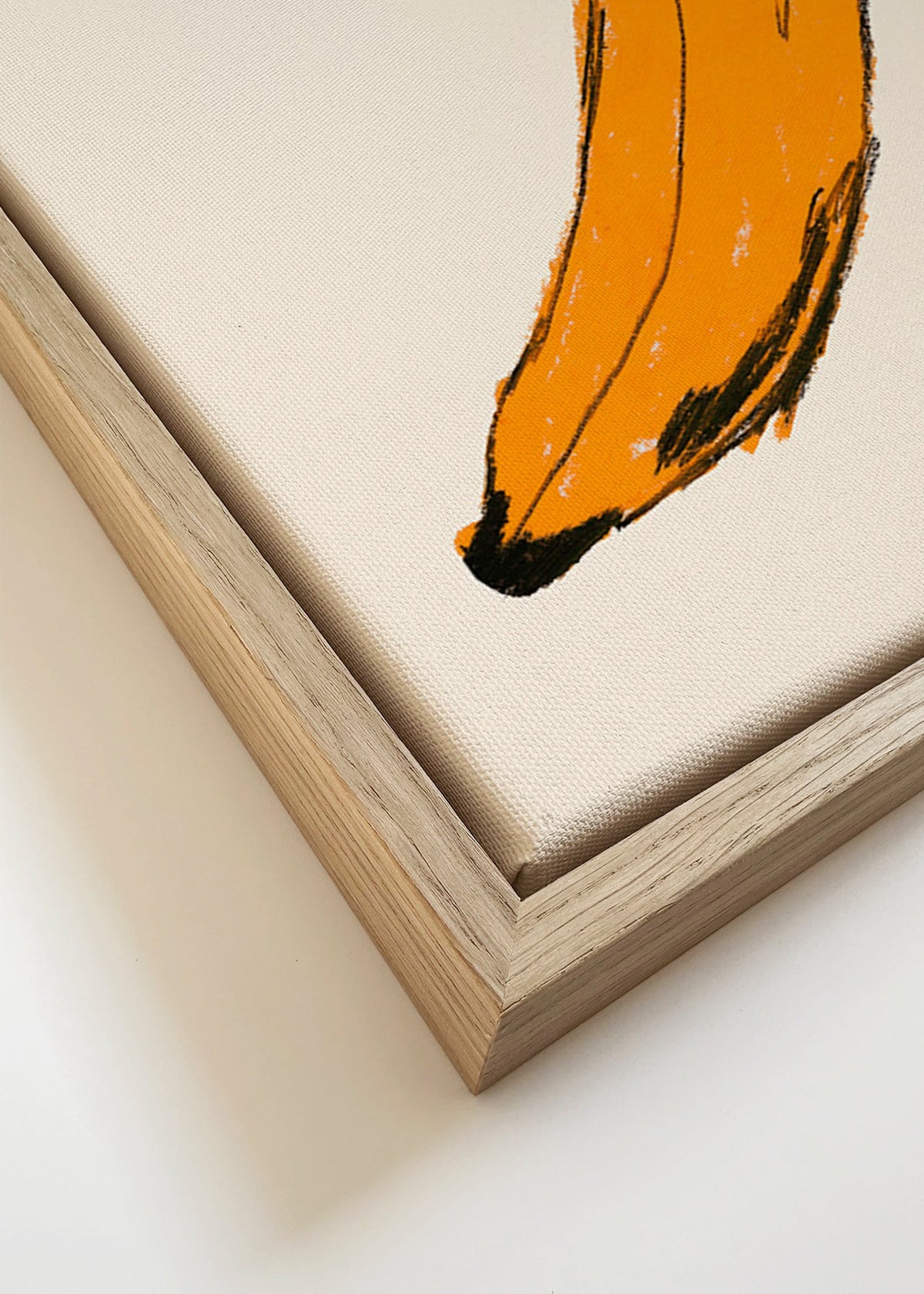 Keuken kunst banaan illustratie – Canvas detail