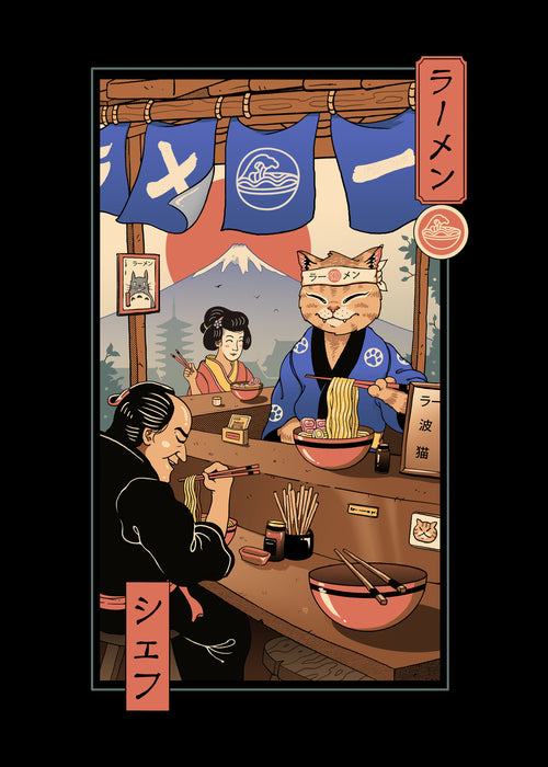 Ramen Meowster - Unframed art print