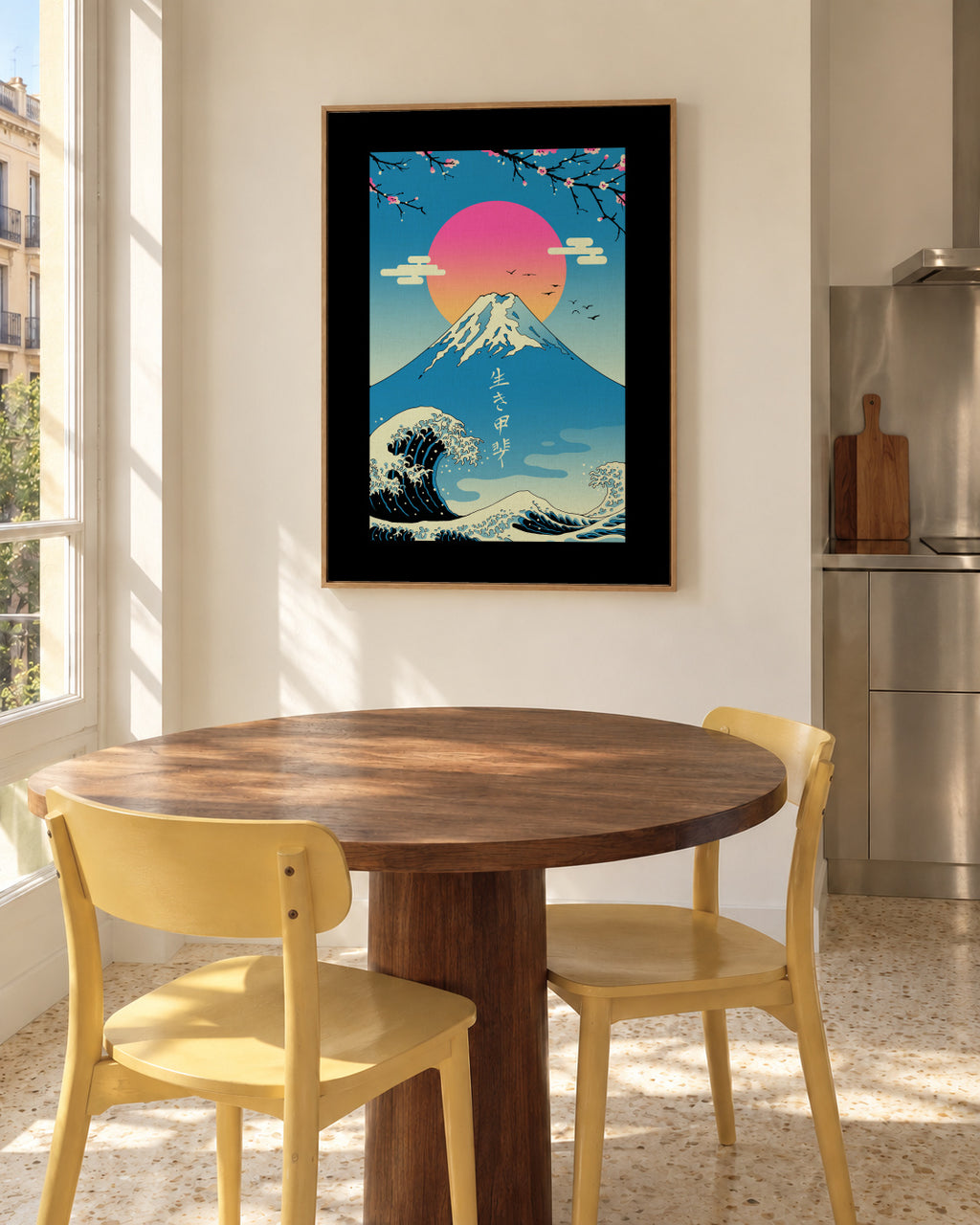 Ikigai - Framed canvas in an interior