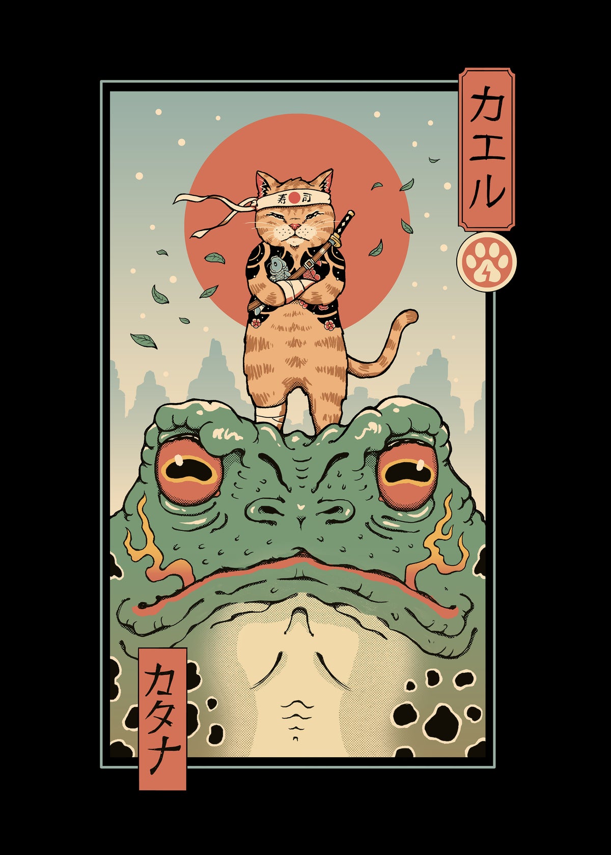 Catana and the Big Frog By Vincent Trinidad Art - Unframed art print