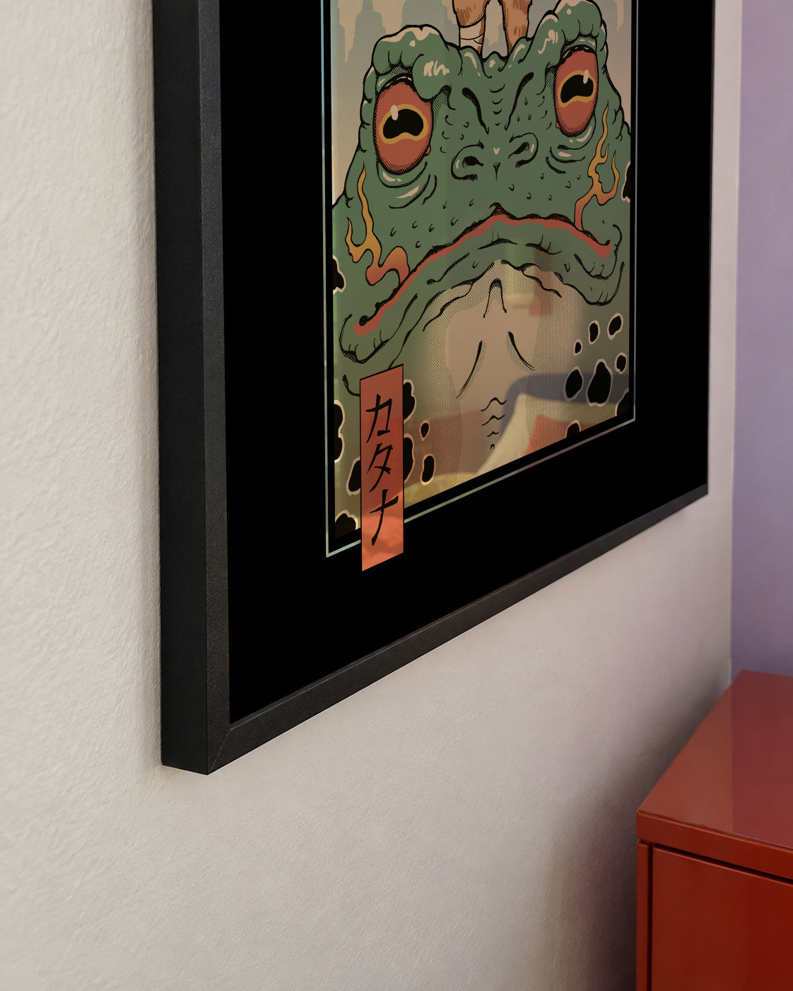 Catana and the Big Frog By Vincent Trinidad Art - Framed poster detail