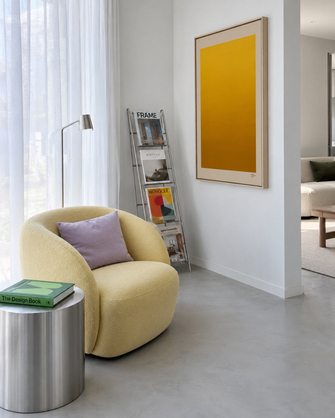 Golden Hour - Framed canvas in an interior