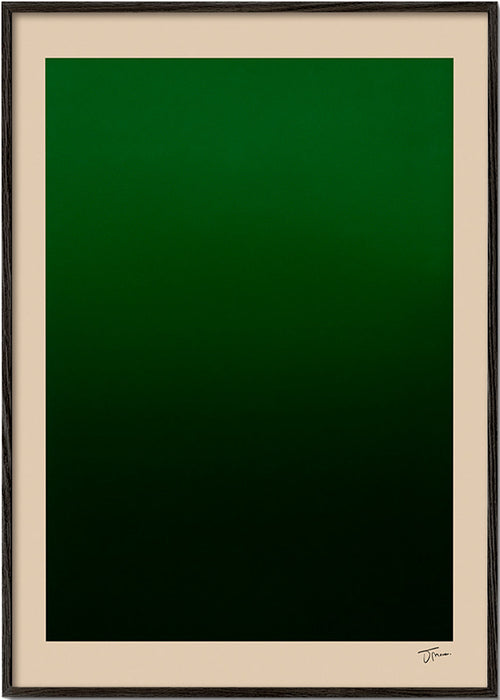 Abstract groen verloop kunstwerk – Black Frame
