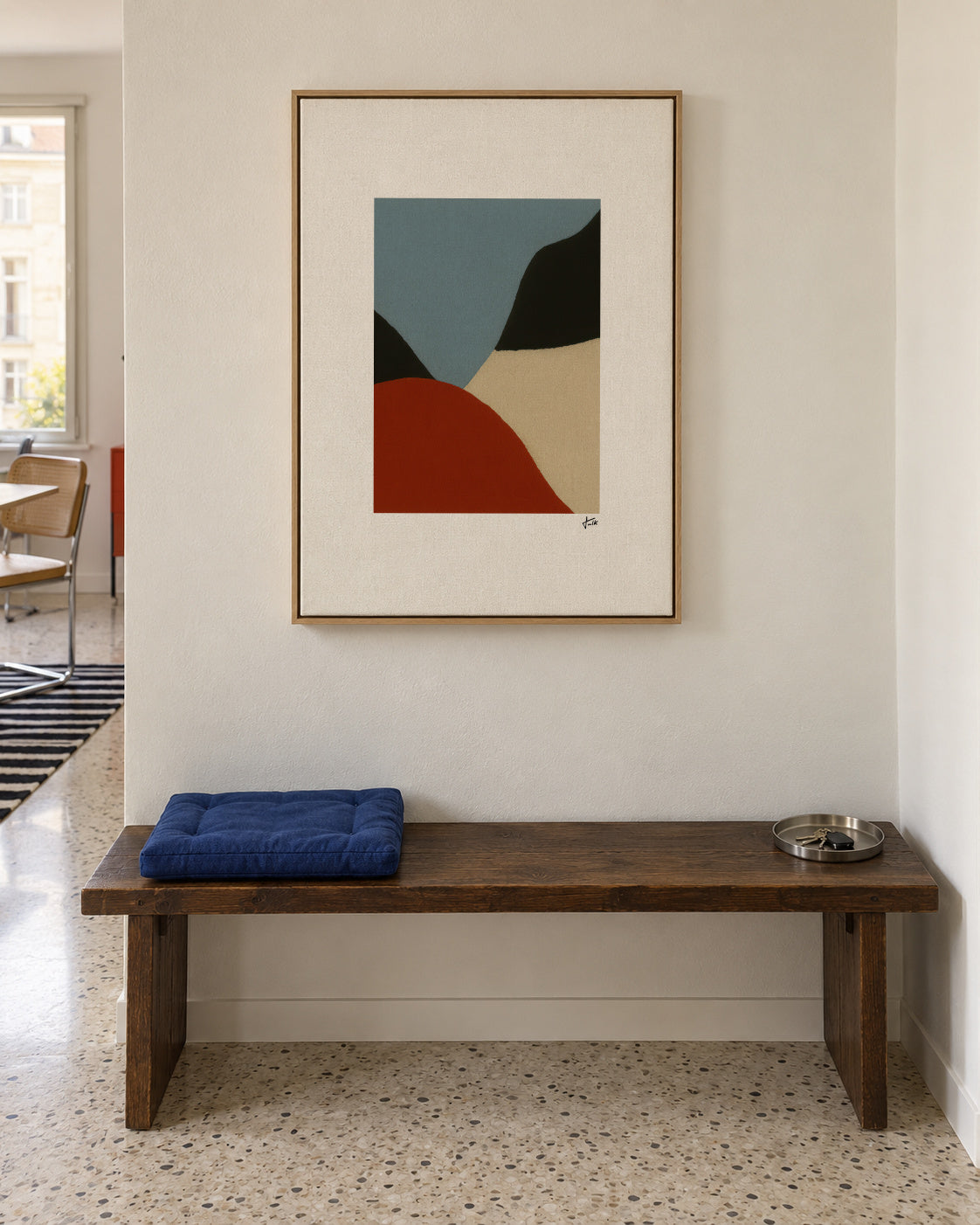 Interlude II - Framed canvas in an interior